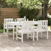 Vrtna stolica 4 pcs Bijelo 65.5 x 59 x 88 cm Polietilen