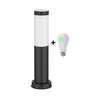 Brilagi - LED RGBW spoljašnja lampa 1xE27/15W/230V 40 cm IP44 crna