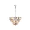 Kristalni luster na lancu DIANA 6xE14/40W/230V mat hrom