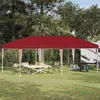 Rastezljivi šator za zabave 575 x 290 x 245 cm Tamno crvena