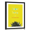 Plakat s paspartujem čudežna Aloe Vera - 30x45 silver