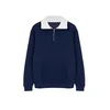 Trendyol Navy Blue Oversize/Wide Cut Stand Collar Sweatshirt