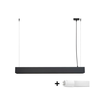 Sollux SL.1395 - LED luster na sajli SPARK 1xG13/8,5W/230V crna