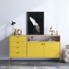 Wallity Komoda LIORA 140x86x40cm Hrast-Žuta