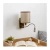 Brilagi - LED zidna lampa NUBILA 1xE27/25W/230V + LED/3W mesing/braon