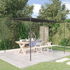 vidaXL Paviljon antracit 3x3 m 180 g/m2 blago in jeklo