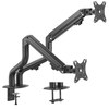 MA-DA2-02 Gembird Podesivi dupli stoni drzac za monitor, tilt,17-27 max.2x8kg (alt.MA-DA2-01)