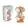 Sigma Porcelan šolja na stalku 300ml 6/1 (D) RXG-N210473-DOT-ROSE