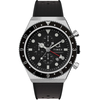 Ročna ura Timex Q Timex Three Time Zone Chronograph TW2V70000 Črna