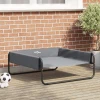 Krevet za psa Svijetlo siva 85 x 85 x 33 cm Čelik