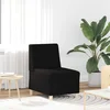 Modularna sofa bez naslona za ruke crna 55 cm tkanina