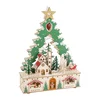 Jelka Božićno selo, sa LED svetlom 30X10X41cm , DRVO 142473