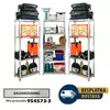 Komplet od 3 police 180x75x30cm 5x100kg galva