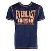 Everlast Mens Fluo LL Tee Navy Orange - muška sportska majica