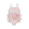 Enodelne otroške kopalke Konges Slojd MANUCA FRILL SWIMSUIT GRS