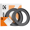 K&F Step Up Filter Ring 58-77mm*2pcs,+Vacuum Cleaning Cloth*1