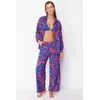 Trendyol Abstract Patterned Woven Shirt Pants Set
