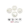 Hani international Set modlica za kolače, Plastični, 4 komada, Beli