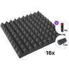 Mega Acoustic PA-PMP-5 50x50x5 Room SET Dark Grey Absorpcijska pena