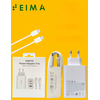 Kućni punjač Eima EM01 65W 2xPD 25W/65W 1xUSB+Type C na Type C beli