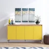 Hanah Home Komoda UTAH 140x94x40cm Hrast-Žuta