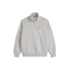 LEVIS ® Majica Original HM 1/4 Zip svetlo siva / krvavo rdeča