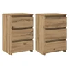Vidaxl Nočna omarica 2 kosa artisan hrast 40x35x62,5 cm inženirski les