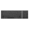 B.O.W Tastatura, Bežična, Bluetooth, Sivo-crna