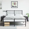 Vidaxl vidaXL Nočne omarice, komplet 2, črne, 34,5 x 39 x 44 cm, jeklo