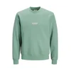 JACK & JONES Majica JJESOHO  pastelno zelena / bela