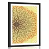 Plakat s paspartujem edinstveni etno ornament - 30x45 white