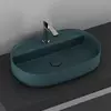 Infinity nadgradni lavabo 60cm petrol green