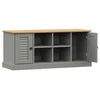 Klupa za cipele VIGO siva 106 x 35 x 45 cm od masivne borovine