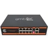 Gembird GMB POE GS1010P Switch,IEEE802.3af/at, 8 PoE 100/1000M, 2 UP-Link 100/1000M, 52V 120W, Support watch