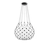 Luceplan Mesh Wireless viseča svetilka, O 100 cm, 4 m, Bluetooth - Dnevna soba/jedilnica - Dizajn - črn - Kovina