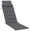 Vidaxl Blazina za ležalnik antracit 186x58x4 cm oxford tkanina