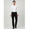Elit Muške keper pantalone Regular Fit Bi-Stretch udobnost Crne