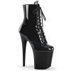 Pleaser Flamingo-1020 Blk Pat/Blk