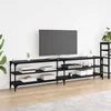 TV ormar Crni hrast 200 x 30 x 50 cm Obrađeno drvo i čelik