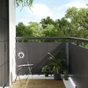 Vidaxl vidaXL Balkonska pregrada, antracitna, 600x90 cm, poliratan