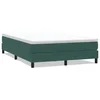 Vidaxl Box spring postelja brez vzmetnico temno zelena 140x220cm žamet