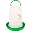 Flamingo Twist Napajalnik za perutnino okrogel, zelen/beli 10l