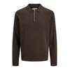 JACK & JONES Pulover JJEEmil temno rjava
