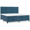 vidaXL vidaXL Box spring postelja z vzmetnico temno modra 200x200 cm žamet, (20761264)