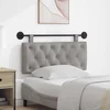 vidaXL Visoki naslon za glavo Svetlo siva 110 x 55 x 7 cm Žamet