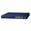 Planet GSW-1820HP PoE stikalo, 16x1Gb + 2x SFP 1Gb, PoE 802.3at 30/240W, VLAN, način razširitve 10Mb-250m, 802.3az