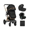 Kikka Boo Kolica Irene premium 3in1 set sa I-SIZE auto sedištem i tvrdom korpom Black