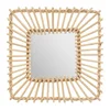 OGLEDALO 40x40cm Leoini kvadrat RATAN in VRBA