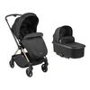 KikkaBoo Kolica Lanah 2in1 set sa tvrdom korpom Black (KKB21147)