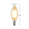 Arcchio LED-svečka E14, 4 W, mat, 2.700 K, z možnostjo zatemnitve - Steklo